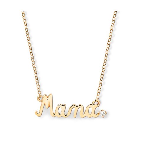  hot selling mothers day best gifts  14k gold 925 sterling silver jewelry zircon mama letter necklace