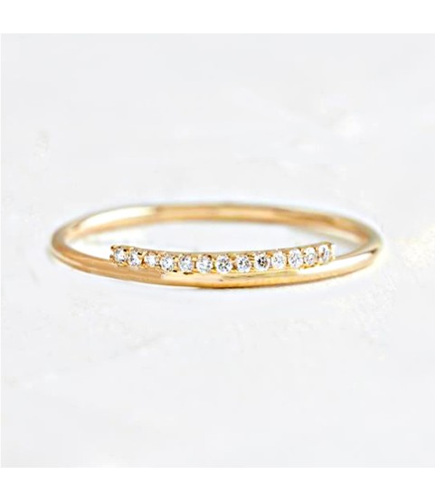 Gemnal jewelry women gold sterling silver wedding eternity band rings