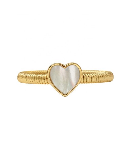  romantic design 925 sterling silver textured heart frame and rope band heart mother of pearl women rings