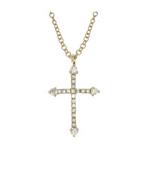  religious jewelry sterling silver diamond cross necklace 18k gold jewelry nickel free