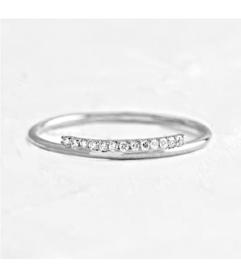 Gemnal jewelry women gold sterling silver wedding eternity band rings