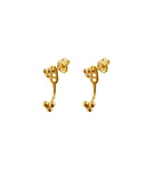  18k gold plated 925 silver Triangle jewelry mini dot stud minimalist jacket stud earrings 2023