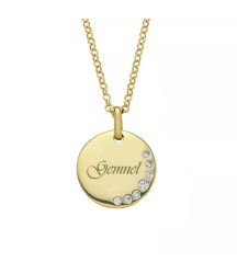   womens fashion necklace fine jewelry 925 sterling silver 18k gold plated diamond coin pendant necklace 