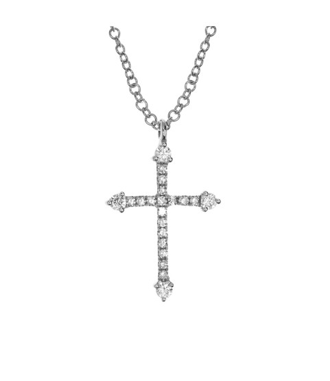  religious jewelry sterling silver diamond cross necklace 18k gold jewelry nickel free