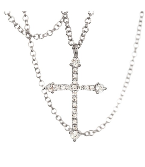  religious jewelry sterling silver diamond cross necklace 18k gold jewelry nickel free